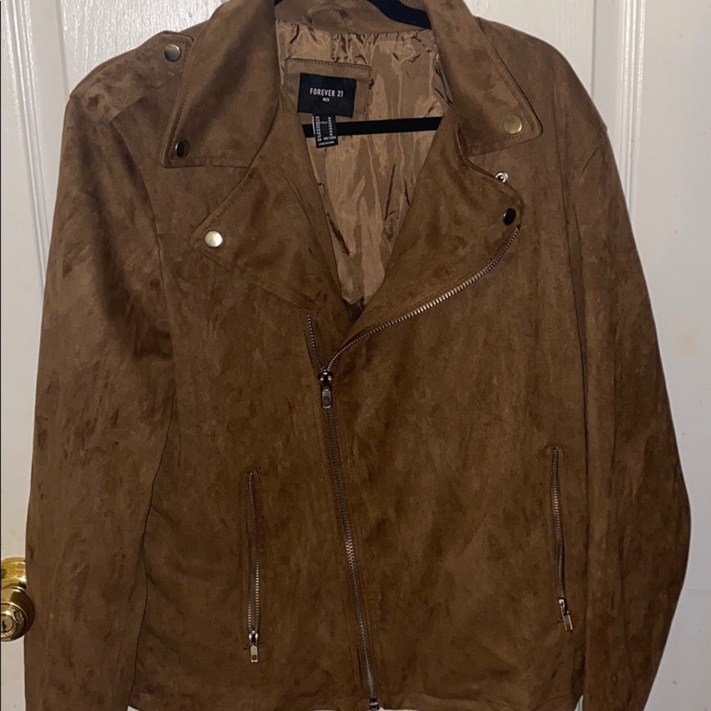 Forever 21 SUEDE LEATHER JACKET